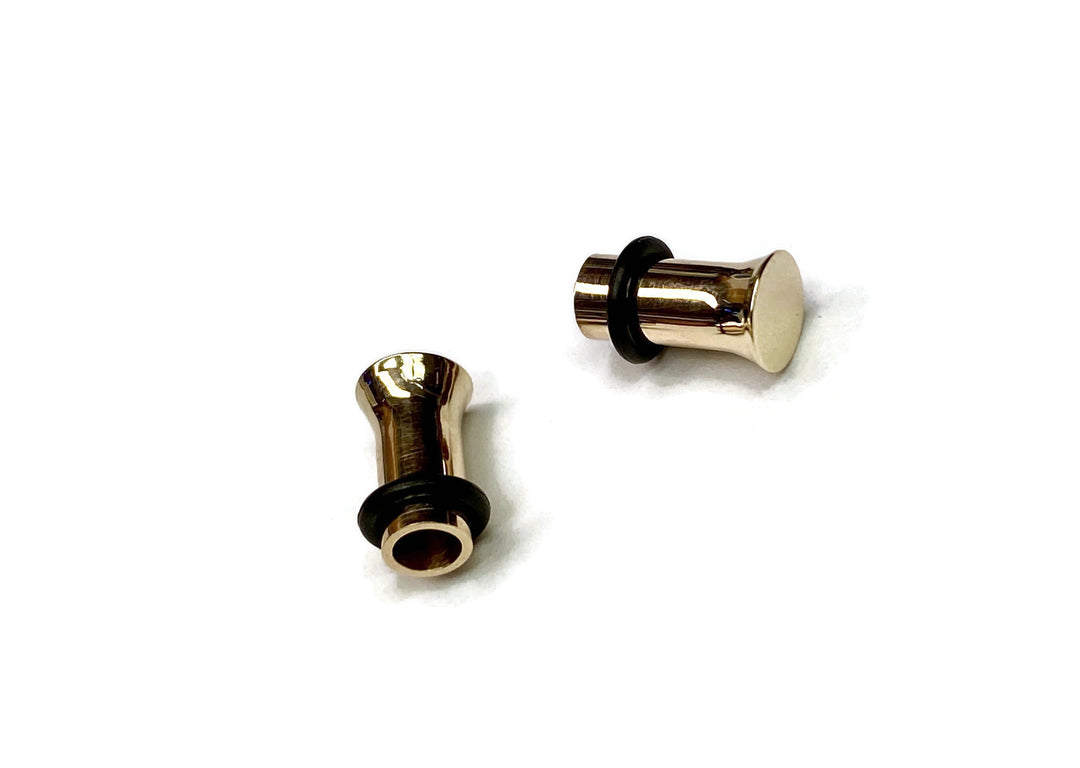 14 Karat Gold Capped Plug Earring