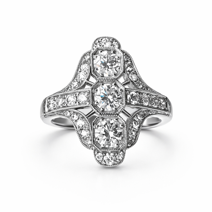 Deco Style Diamond Ring