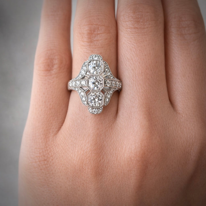 Deco Style Diamond Ring