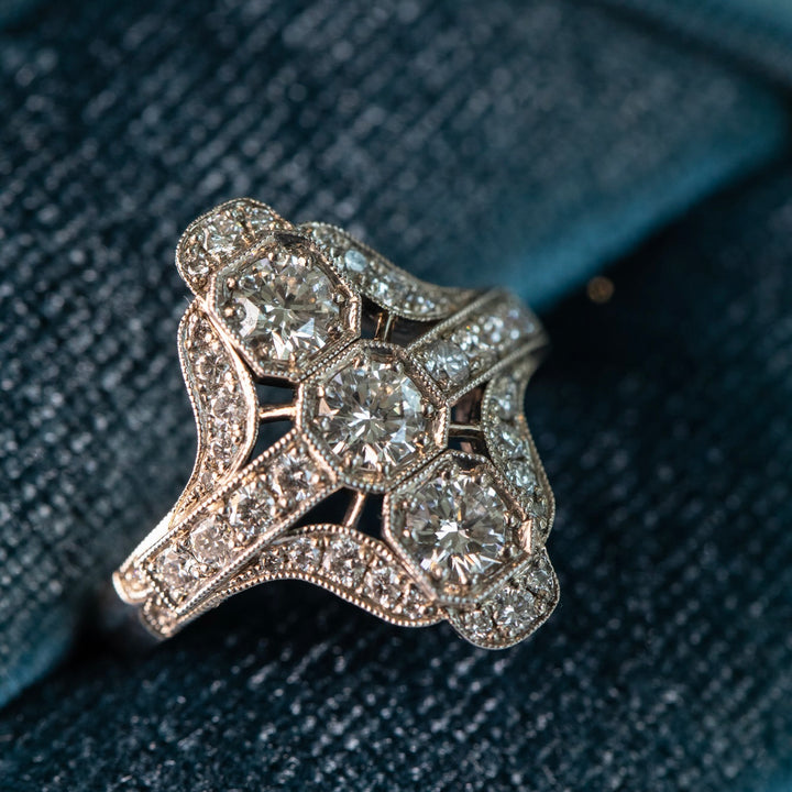 Deco Style Diamond Ring