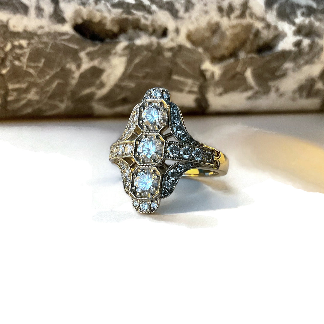 Deco Style Diamond Ring