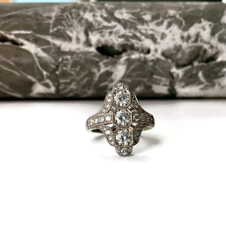 Deco Style Diamond Ring