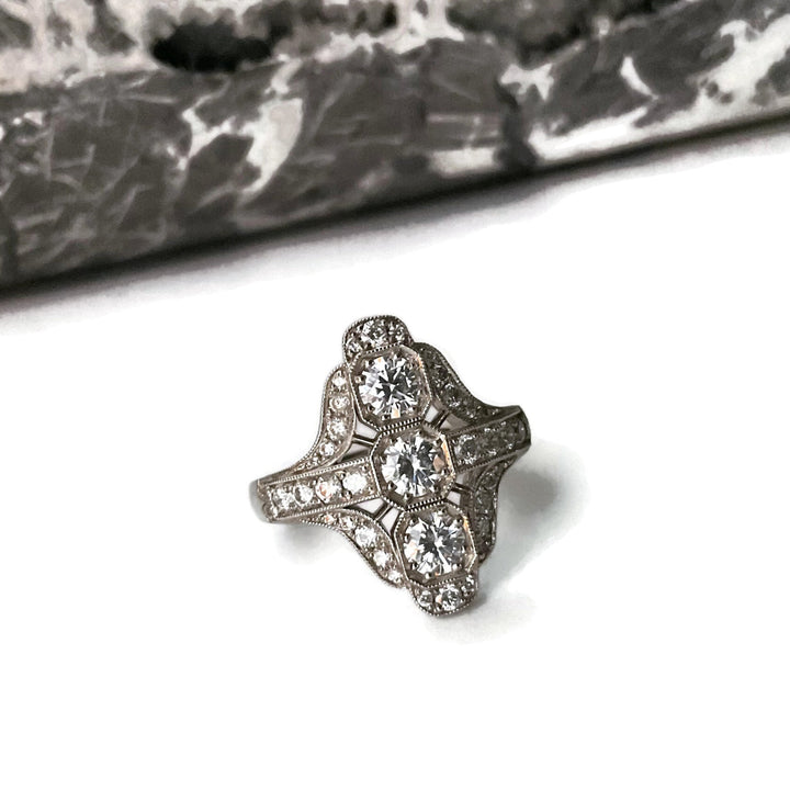 Deco Style Diamond Ring