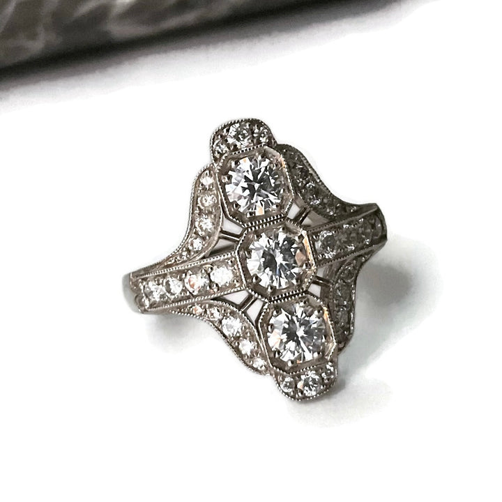 Deco Style Diamond Ring