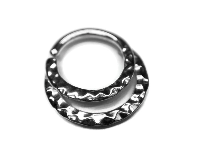 Double Hammered Septum Ring