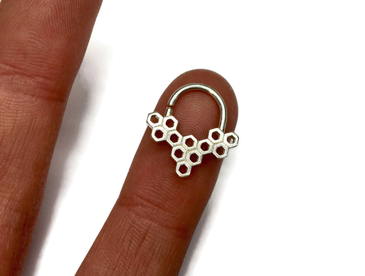 Honeycomb Septum or Daith Ring