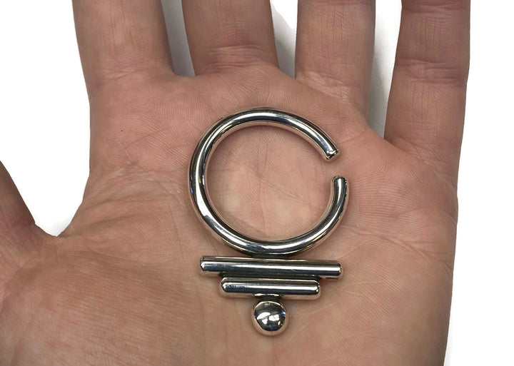 Ear Weights ~ Sterling Silver ~ Tribal Gauge Ear Weight Hoops ~ Stretched Lobes Thick Hoops ~ Heavy Hoop Earrings Stretchers