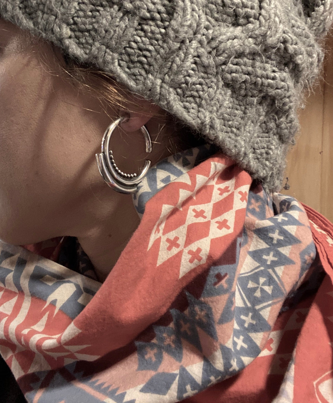 Ear Weights ~ Sterling Silver ~ Tribal Gauge Ear Weight Hoops ~ Stretched Lobes Thick Hoop ~ Heavy Hoop Earrings Stretchers ~ Sold as a Pair