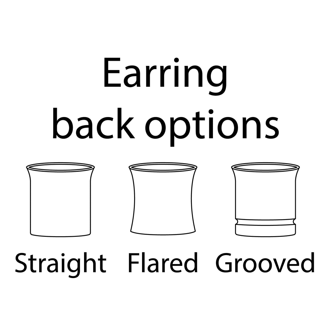 14K Capped Gold Plugs with Holes For Stud Earrings ~ Gauged Earrings Plug Converters For Studs ~ Solid 14 Karat Gold ~ Sold As a Pair