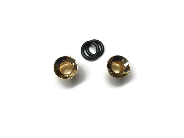 Extra Flared Solid 14K Gold Simple Gauges Tube Plug Earrings ~ Extra Wide Flare Solid Gold ~ Hypoallergenic Stretched Lobes ~ Sold as a Pair