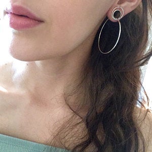 Orb Plug Earring in Sterling Silver
