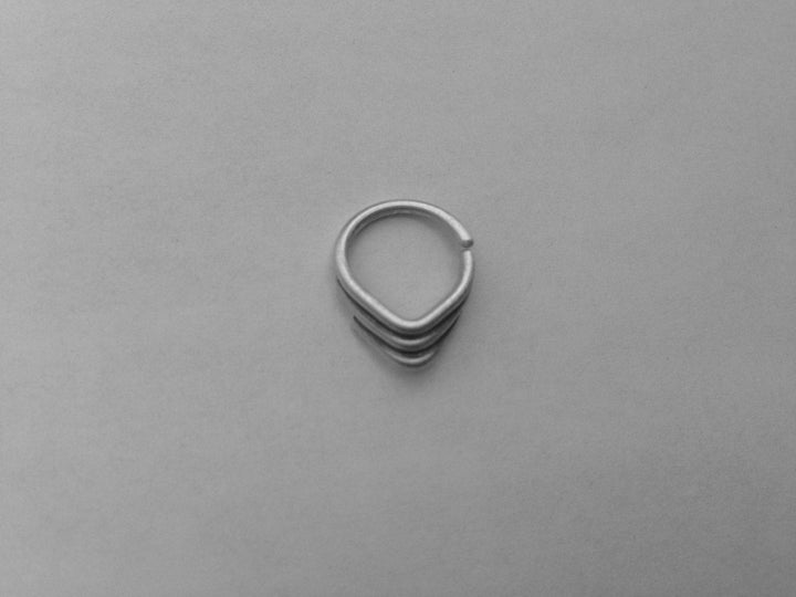 Layered Chevron Septum Ring