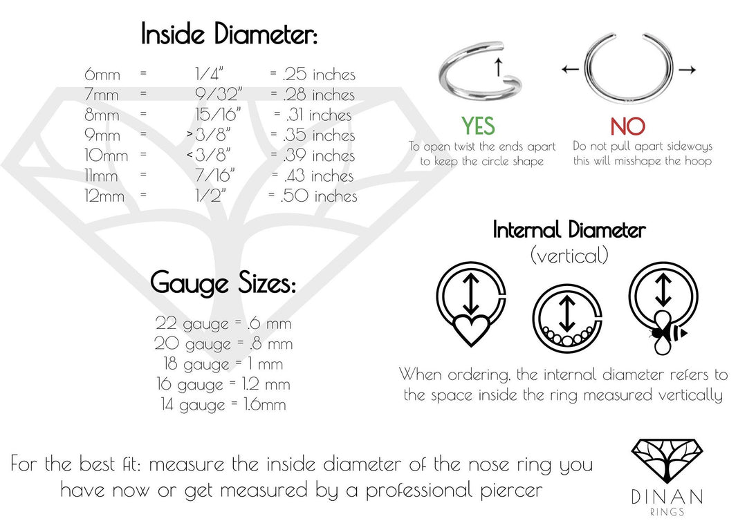 Gold Bead Septum Ring Dinan Rings Store