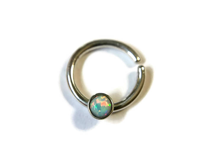 Opal Septum Ring