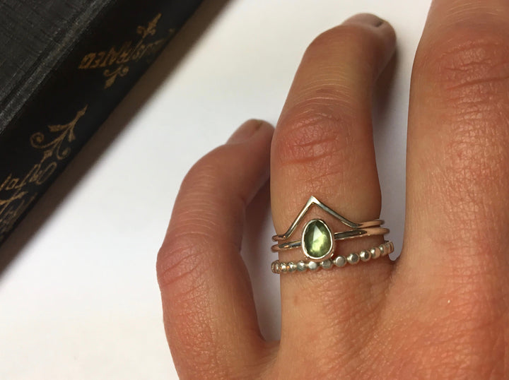 Pointy Arched Stacking Ring
