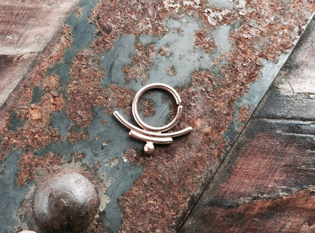 Rose Gold Tribal Septum Ring
