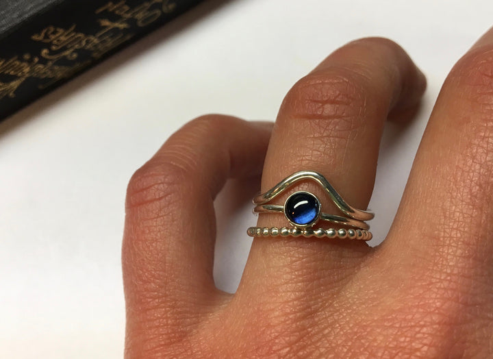 Sapphire Cabochon Ring