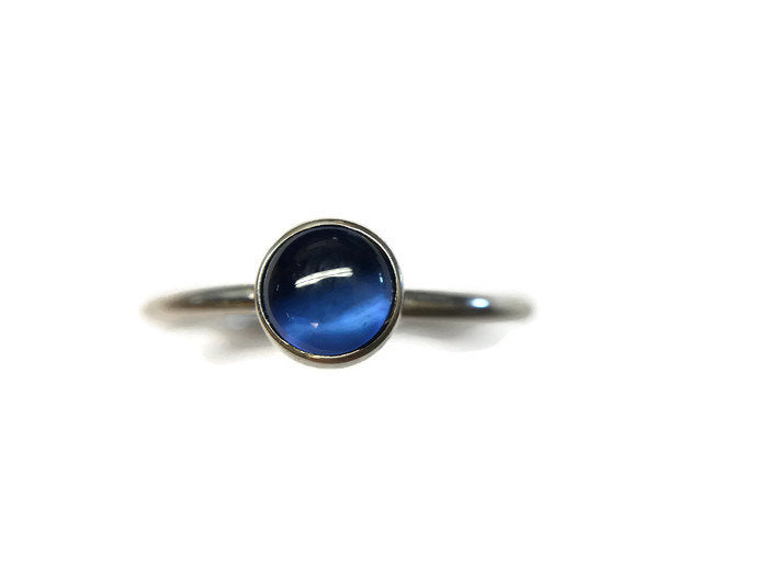 Sapphire Cabochon Ring