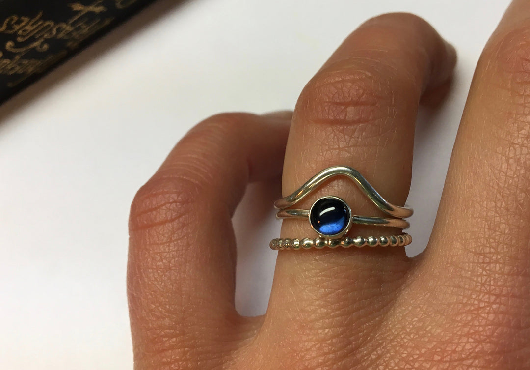 Sapphire Cabochon Ring