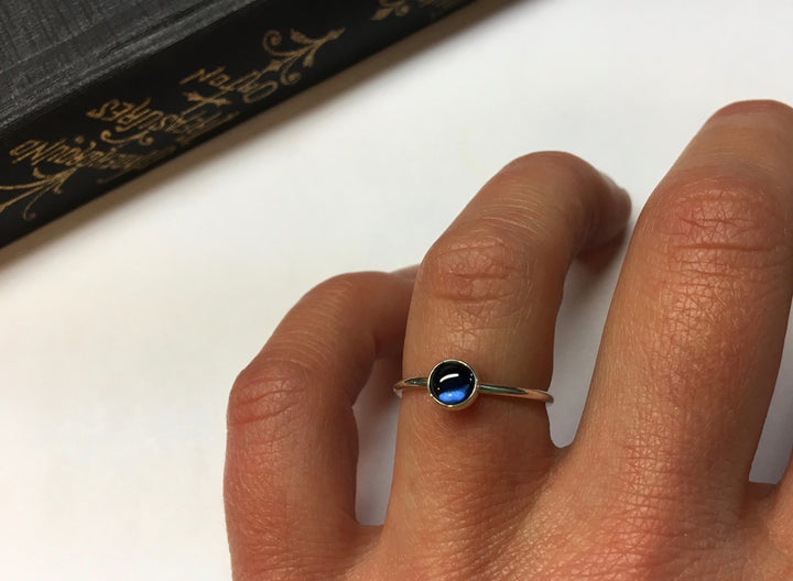 Sapphire Cabochon Ring