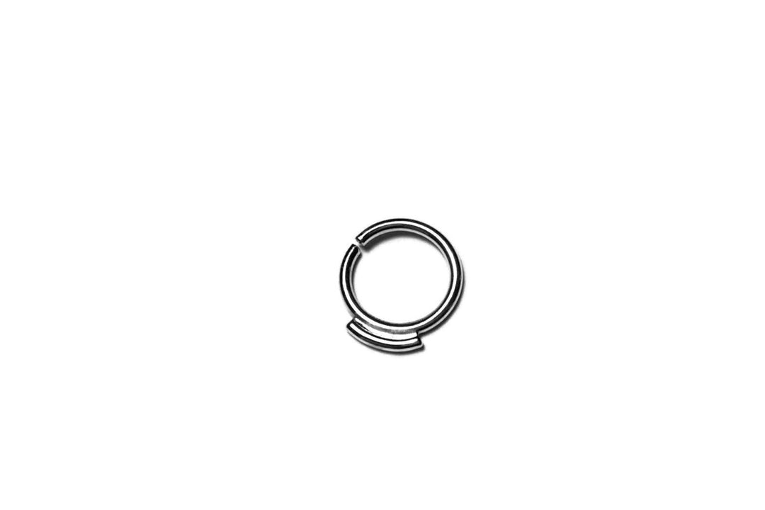 Simple Little Silver Bar Septum Ring