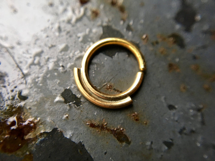 Solid 14 Karat Gold Septum Ring