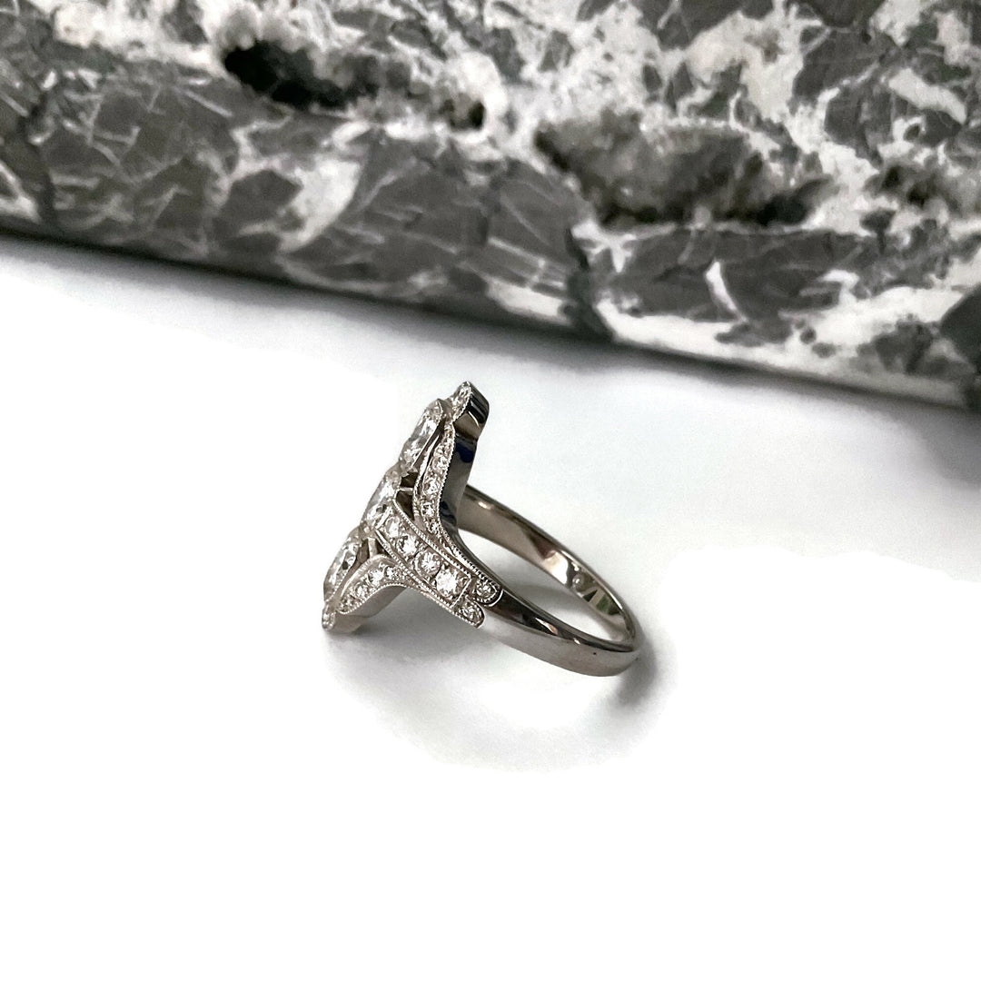 Deco Style Diamond Ring