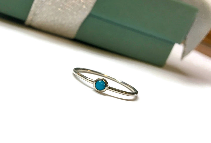 Turquoise Ring Ultra Dainty