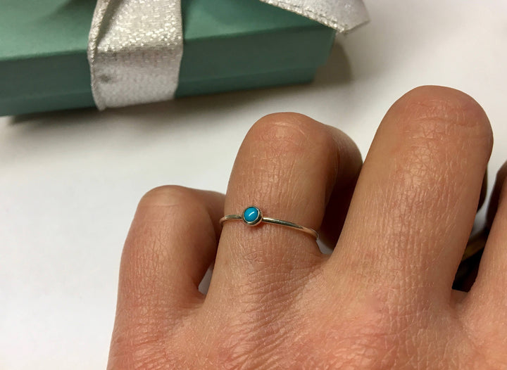 Turquoise Ring Ultra Dainty